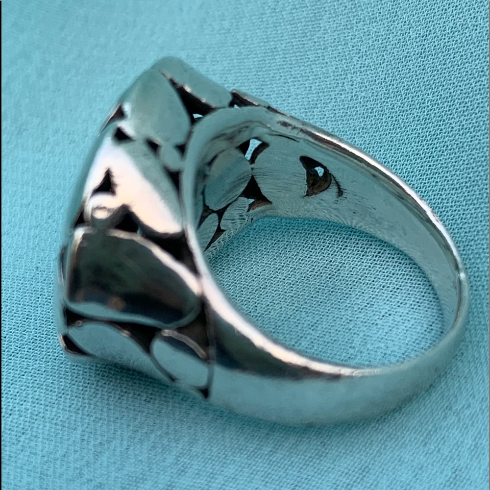 SOLD Sterling Silver Pebble Ring - Picture 4 of 8